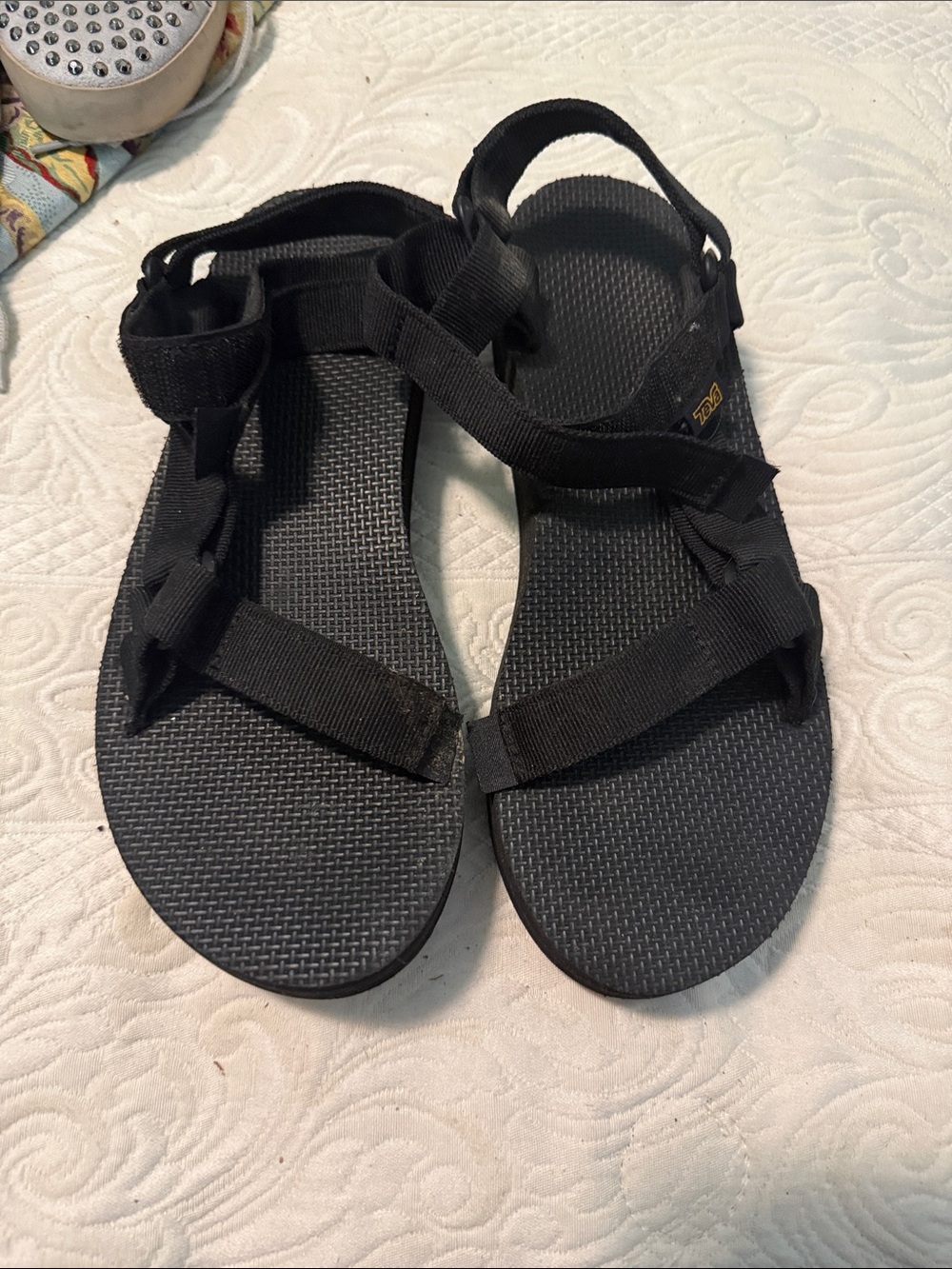 Teva Black Adjustable Webbing Sandals